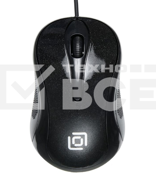 Мышь проводная Oklick 385M черный, 1000 dpi, USB, кнопки - 3