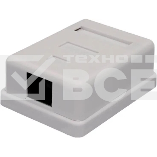 Розетка Suprlan 10-0355-1, RJ45 1 кат.6 UTP