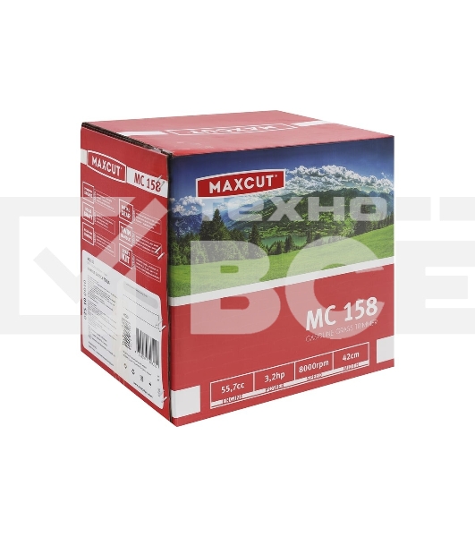 Триммер бензиновый MAXCUT MC 158 (1+1) 25100010 Объем дв 54.7 см?; Мощн дв 3.2 л.с.; Диам ножа: 25.5 см; Диам лески: 2.0-2.4 мм; Захват: 42 см Объем бака: 1,2 л; Вес: 7.3 кг;