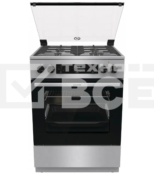 Плита комбинированная Gorenje GKS6C72XF нержавеющая сталь