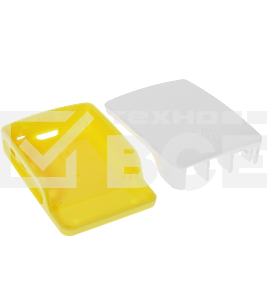 Корпус Qumo ABS Plastic, Raspberry Pi 4, White+Yellow(RS032)