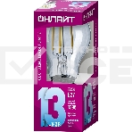 Лампа светодиодная ОНЛАЙТ 80877 OLL-F-A60-13-230-4K-E27, фото4