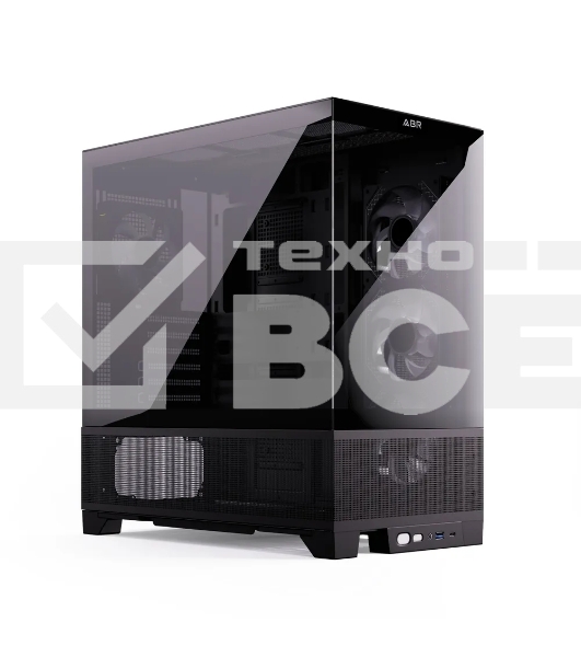 Компьютерный корпус ABR MINI PRO (1*USB 3.0, 1*USB Type-C, HD Audio, 4xRGB Fan, ATX, Micro-ATX, ITX)
