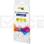 Карандаши цветные Silwerhof Color, двухцветные, 2.8мм, круглый профиль, дерево, ассорти, 24 цвета, коробка с европодвесом (12шт), фото2