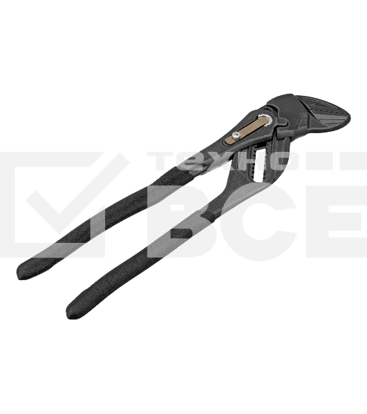 Клещи переставные Denzel кнопочный механизм, обливные рукоятки, сантехнические, 250 мм