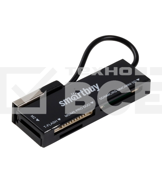 Картридер Smartbuy черный (SBR-717-K). '