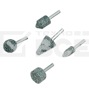 Набор шарошек Denzel абразивных для дрели (ПШМ), 63С, 5 шт.