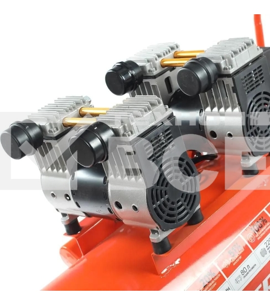 Компрессор Patriot поршневой безмасляный WO 80-360, 360 л/мин, 8 бар, 2200 Вт, 80 л, быстросъем и 