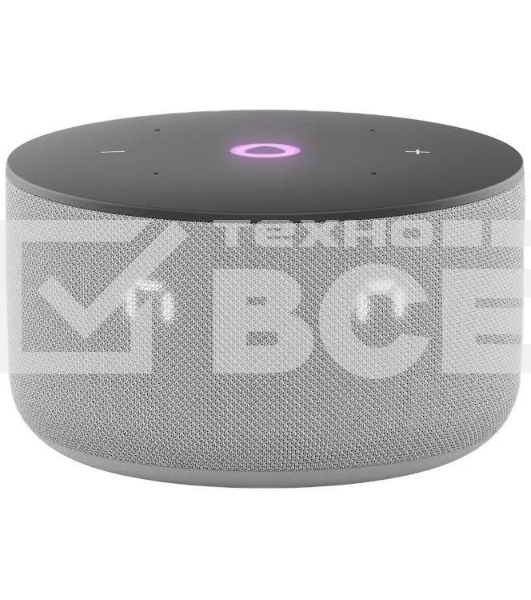 Умная колонка Яндекс Станция Мини 3, 12Вт, компактная, 1 динамик, часы, управление умным домом, Wi-Fi, Bluetooth 5.0, Алиса, серый