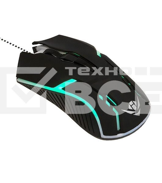 Комплект клавиатура+мышь Nakatomi KMG-2305U проводной, USB, 1600 DPI, черный