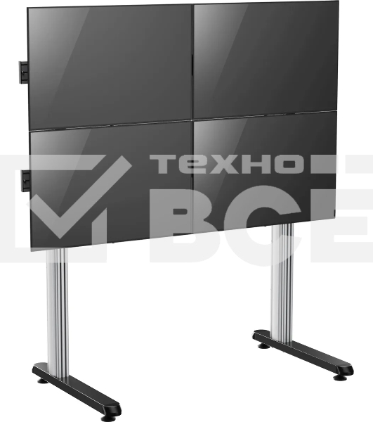 Стойка для телевизора Cactus CS-FS-TV4-PRO черный, 45-55' макс. 50 кг, напольный мобильный