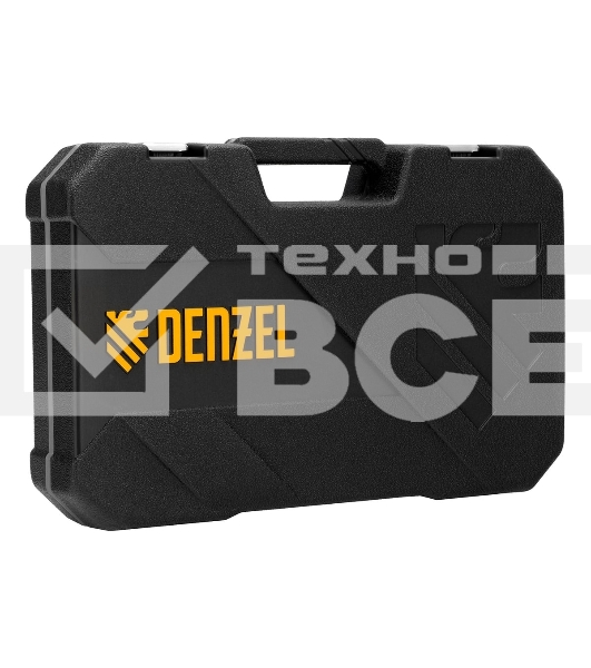 Набор инструментов Denzel 1/2', 1/4', CrV, S2, пластиковый кейс, 82 предмета