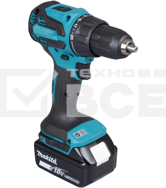 Дрель-шуруповерт Makita DHP490SFJ аккум. патрон:быстрозажимной
