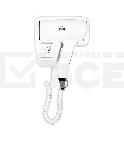 Фен Puff 1201 белый, 1200 Вт