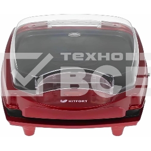 Электрогриль Kitfort KT-1610 1000Вт красный/черный