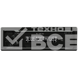 Автомагнитола Kenwood KMM-BT208, 1 DIN, Bluetooth, USB Type-A, AUX, съёмная панель