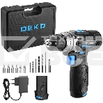 Дрель-шуруповерт Deko DKCD12V PRO Аккумуляторная, Кейс, фото5