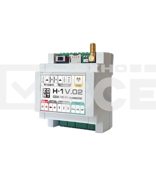 Контроллер ZONT H-1V.02 отопительный GSM/Wi-Fi