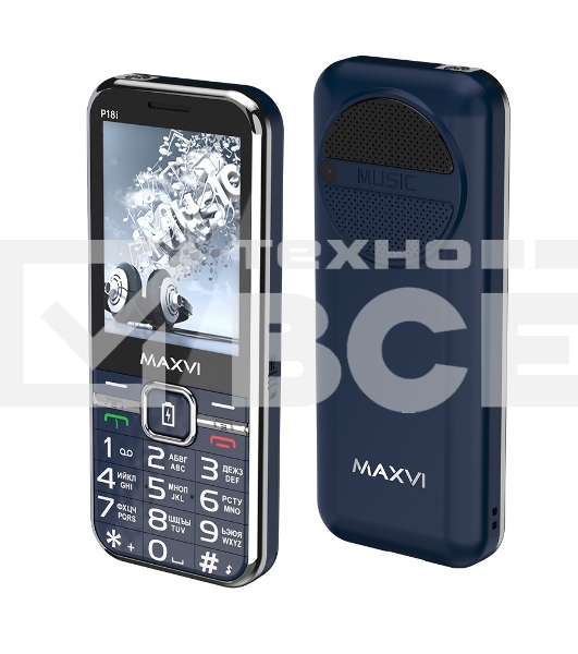 Мобильный телефон Maxvi P18i синий
