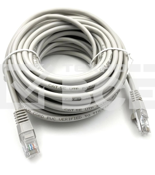 Патч-корд Buro UTP-5E-10M-G-LSZH UTP серый cat.5E RJ-45 (m)-RJ-45 (m) 10м