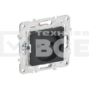 Розетка IEK SKANDY SK-R02G 10А графит без заземл. без защ. шторок SK-R10-10-K53