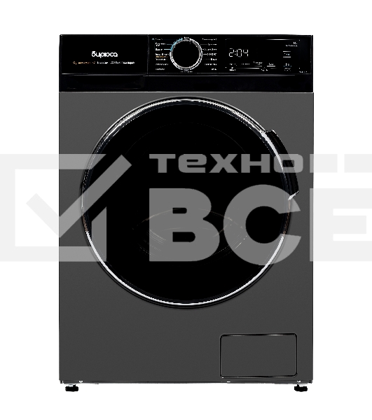 Стиральная машина Бирюса WMD-MX814/15 DM черная, загрузка фронтальная 8кг, 1400 об/мин., класс: A