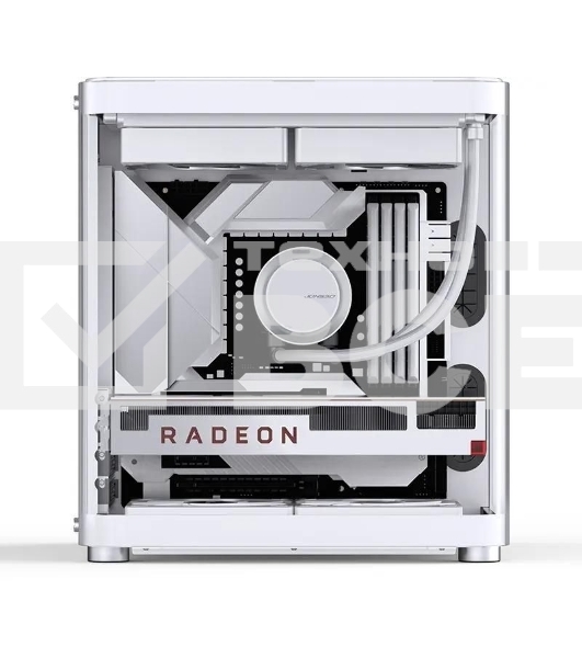 Корпус без блока питания JONSBO TK-1, Mini-Tower, TG, no fan, 1xUSB-A 3.2 + 1xUSB-C 3.2, mATX, mITX White