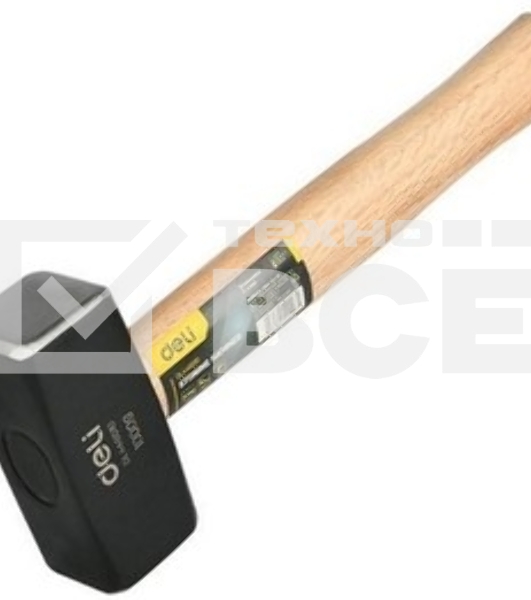 Кувалда Deli DL448010 1000 гр, деревянная рукоять