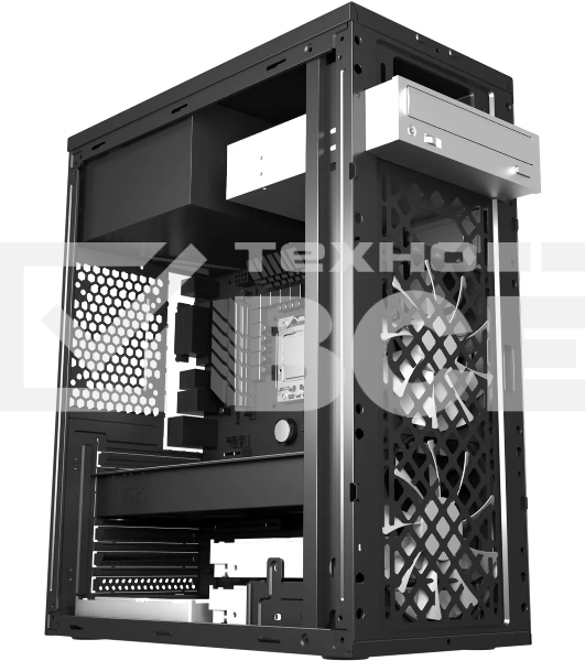 Компьютерный корпус Digma DCC-MD302 черный без БП ATX 1x80мм 3x120мм 2xUSB 2.0 2xUSB 3.0 audio