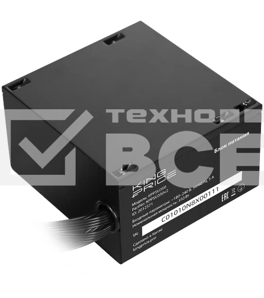 Блок питания KingPrice ATX 350W KPPSU350 (20+4pin) 120мм fan 2xSATA RTL