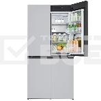 Холодильник LG GR-A24FQAKM серый трехкамерный 382/145л морозилка снизу, No Frost, Side by Side, фото4