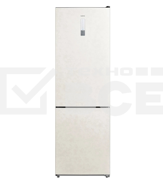 Холодильник Centek CT-1722 бежевый двухкамерный 230/88 л морозилка снизу, No Frost
