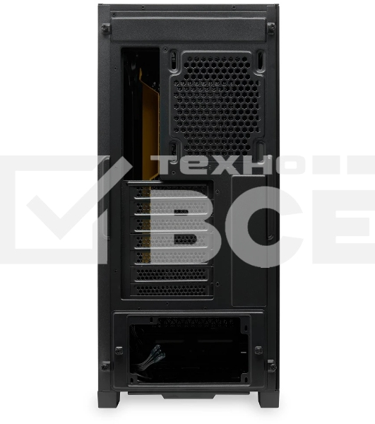 Компьютерный корпус без блока питания Case HSPD M541, Mesh Mid Tower, черный, TG, 0.7 SPCC, no fans, ATX, mATX, mITX, 170/405/210мм, 2x2.5