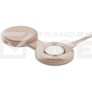 Переносное зарядное устройство Satechi Qi2 OntheGo 2-in-1 Wireless Charger, нежно-розовый