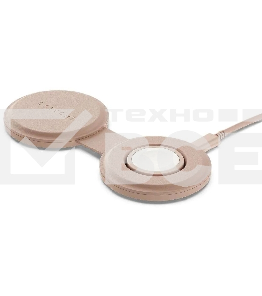 Переносное зарядное устройство Satechi Qi2 OntheGo 2-in-1 Wireless Charger, нежно-розовый