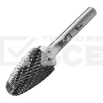 Борфреза по металлу Denzel твердосплавная, параболическая, тип-F, 16 мм, фото 1