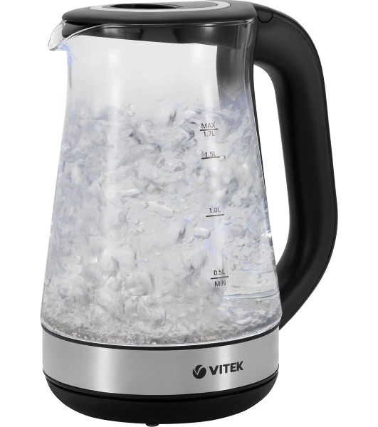 Чайник Vitek VT-1181 стекло Мощность: 2200 Вт. Объем: 1.7 л