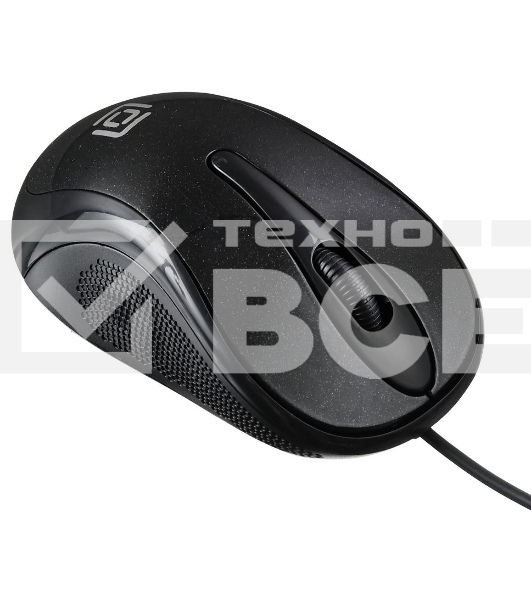 Мышь проводная Oklick 385M черный, 1000 dpi, USB, кнопки - 3