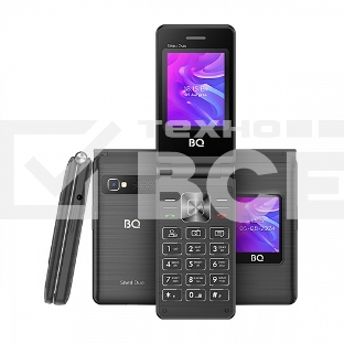 Мобильный телефон BQ 2412 Shell Duo черный MTK 6261 D