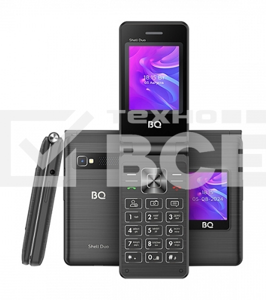 Мобильный телефон BQ 2412 Shell Duo черный MTK 6261 D