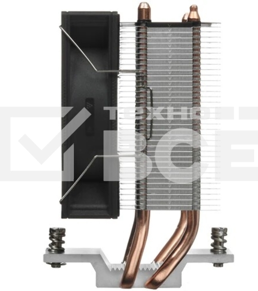 Кулер для процессора PCCooler R200 S115X/1200/1700/AM4/AM5 (TDP 110W, 90мм Non LED Fan, 2 тепловые трубки 6мм, 2200RPM, 28,3dBa)