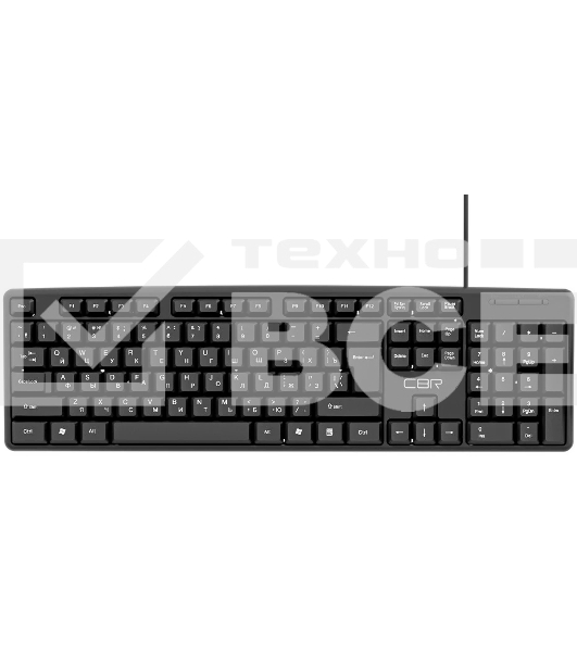 Клавиатура CBR KB 100 проводная, USB, чёрный
