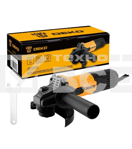 Угловая шлифовальная машина (УШМ) DEKO AG950DK, 125мм, 950 Вт