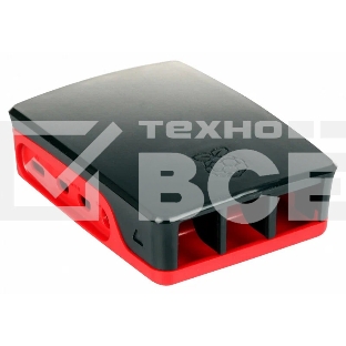 Корпус Qumo ABS Plastic, Raspberry Pi 4, Black+Red(RS033)