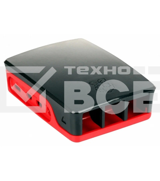 Корпус Qumo ABS Plastic, Raspberry Pi 4, Black+Red(RS033)