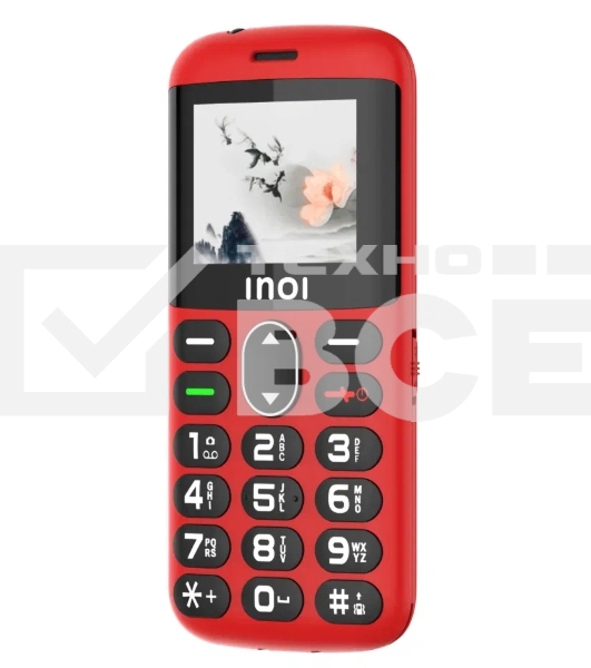 Мобильный телефон INOI 148 Senior 4G красный