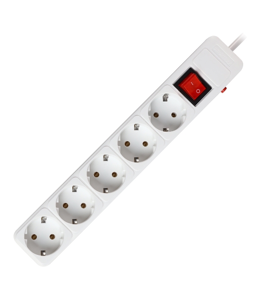 Сетевой фильтр Smartbuy (SBSP-5-50-W) 5 гн х 5,0 м белый