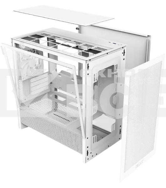 Компьютерный корпус без блока питания Case NZXT H3 Flow (2025), Midi-Tower, TG, 1x120мм, 1xUSB-A 3.2 + 1xUSB-C 3.2, mATX, mITX White