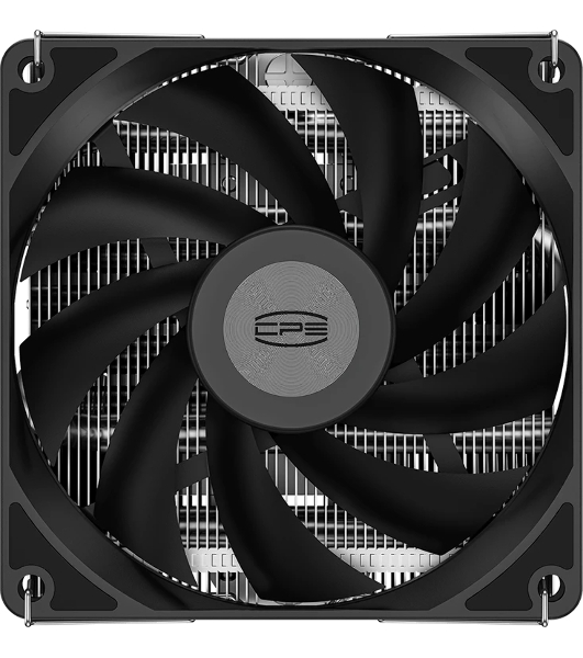 Кулер для процессора PCCooler RC400-53 (125W, 4-pin PWM, 53.5мм, Al/Cu, 4x6мм, 1x92мм, 43CFM, 31.2dBA, 2700RPM, S: 1851/1700/1200/20XX/115X, AM5/AM4, silver, black)