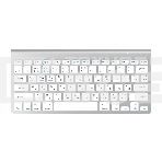 Клавиатура беспроводная OLMIO WK-15 белая, Bluetooth, компактная мультимедийная, фото 1